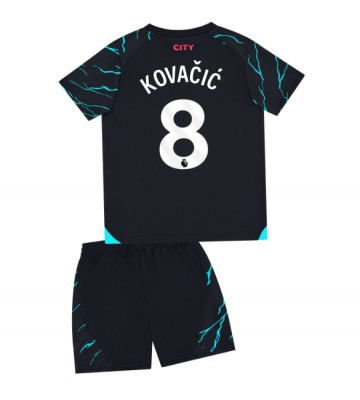 Manchester City Mateo Kovacic #8 Tercera Equipación Niños 2023-24 Manga Corta (+ Pantalones cortos)